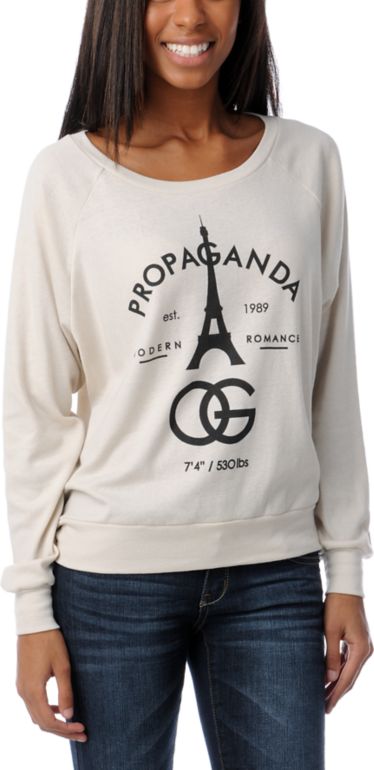 Obey Modern Romance Boyfriend Raglan Top