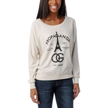 Obey Modern Romance Boyfriend Raglan Top
