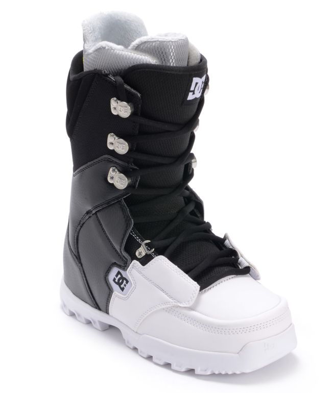 DC Rogan Black & White Snowboard Boot 2013