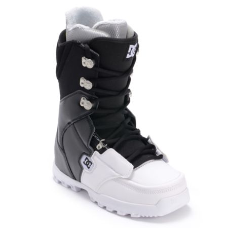 DC Rogan Black & White Snowboard Boot 2013