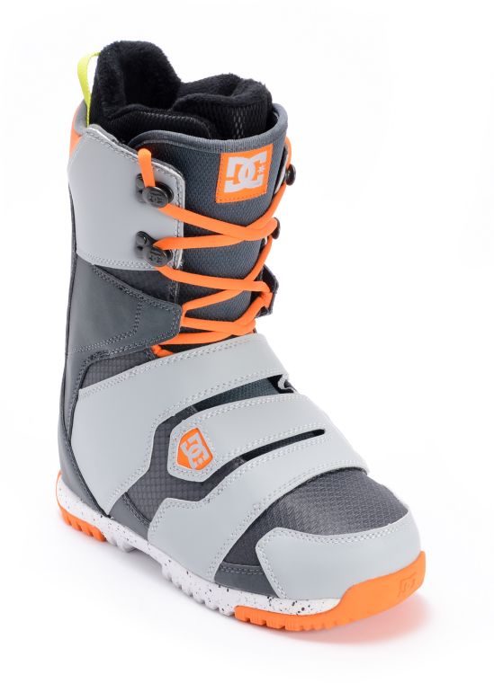 DC Gizmo Grey & Orange Boa Snowboard Boot 2013