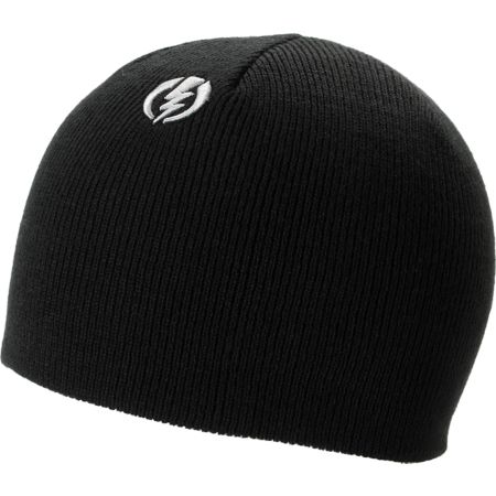 Electric Short Gauge Black Fitted Beanie