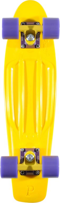 Penny Skateboards Yellow & Purple 22.5 x 6" Penny Cruiser Complete Skateboard