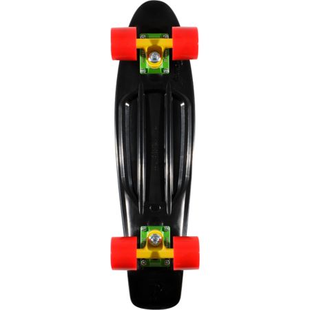 Penny Skateboards Black & Rasta 22.5 x 6 Penny Cruiser Complete