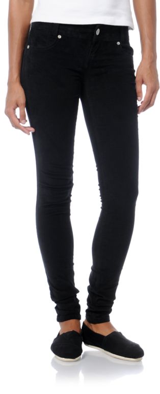 Almost Famous Black Skinny Corduroy Pants