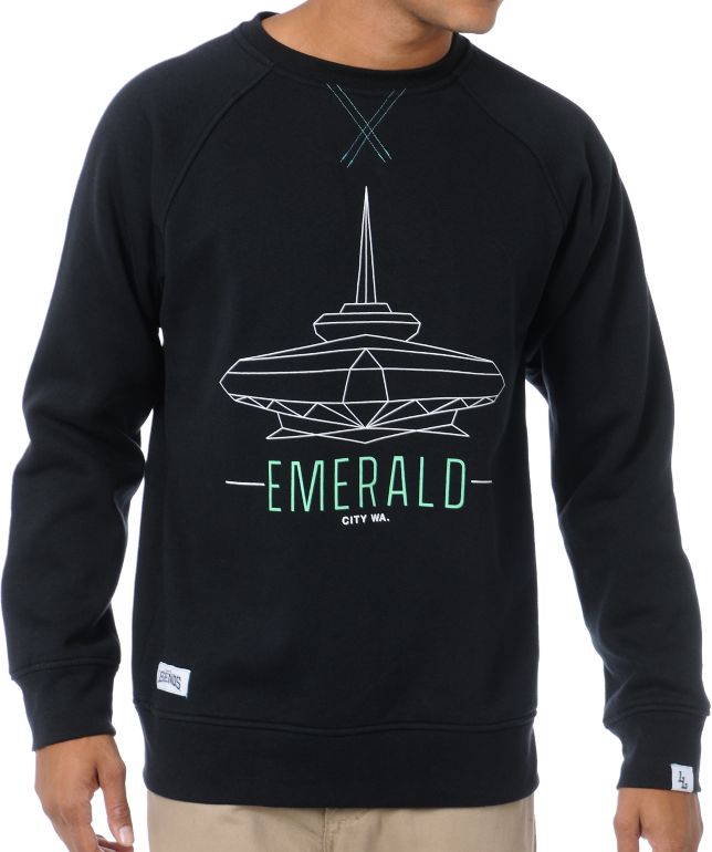 Local Legends Emerald City Black Crew Neck Sweatshirt
