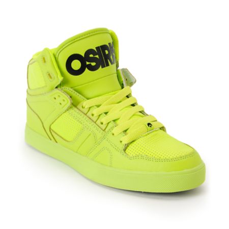 Osiris NYC 83 Vulc Lime Green High Top Shoe