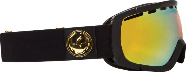 Dragon Rogue Jet Black & Gold Ion 2013 Snowboard Goggles