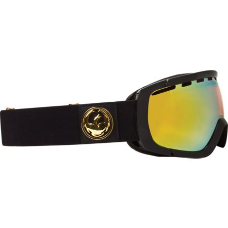 Dragon Rogue Jet Black & Gold Ion 2013 Snowboard Goggles
