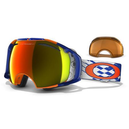 Oakley Airbrake X-Weave Neon Fire Snowboard Goggles