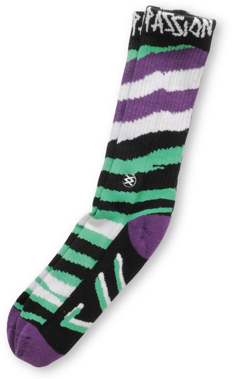 Stance Lizard King Glow In The Dark Crew Socks