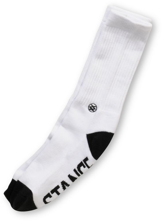 Stance Prime White & Black Crew Socks