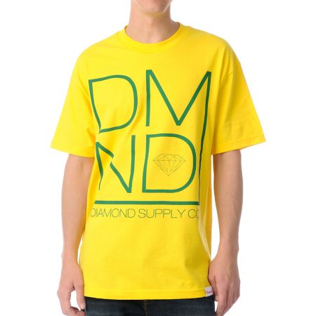 Diamond Supply DMND Yellow Tee Shirt