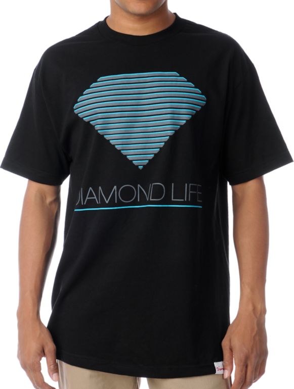 Diamond Supply Retro Black Tee Shirt