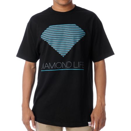 Diamond Supply Retro Black Tee Shirt