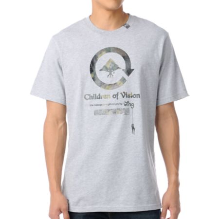 LRG Lifted Camo Kids Grey Tee Shirt