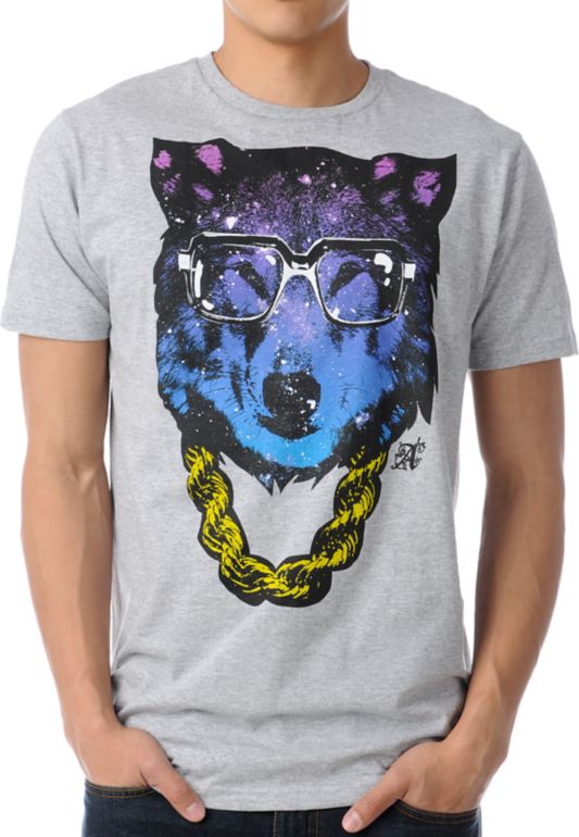A-Lab Space Swag Heather Grey Tee Shirt 