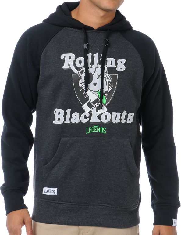 Local Legends Blackout Charcoal & Black Pullover Hoodie