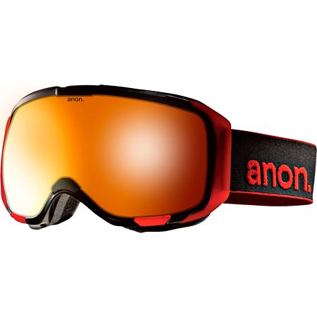 Anon M1 Black & Red Solex 2013 Snowboard Goggles