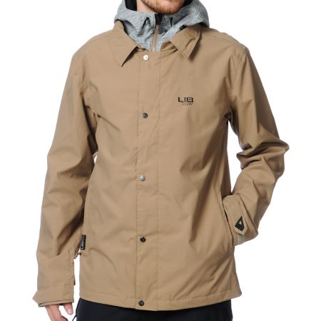 Lib Tech Assistant Coach Khaki 10K Snowboard Jacket