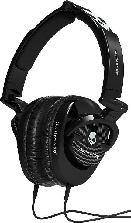 Skullcandy Black Skullcrushers Pinstripe Headphones