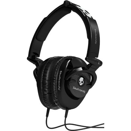 Skullcandy Black Skullcrushers Pinstripe Headphones