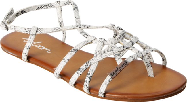 Volcom Girls No Sweat Snake Print Creedler Sandals