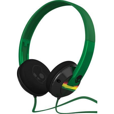 Skullcandy Green & Rasta Uprock Headphones