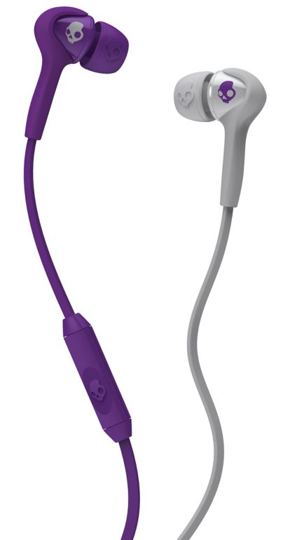Skullcandy Smokin Buds Grey & Purple Earbuds