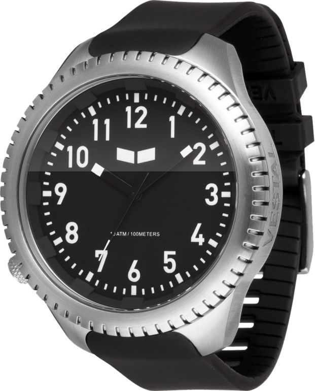 Vestal Utilitarian Black Analog Watch