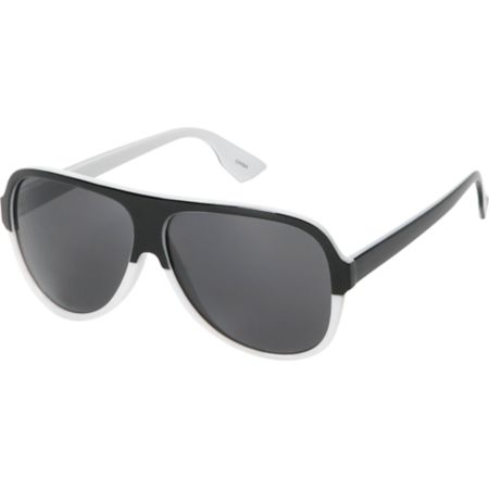 Jack Martin Bawse White & Black Sunglasses