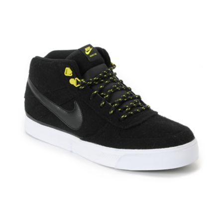 Nike Mavrk Mid 2 Black, Atomic Green & White Wool Skate Shoe