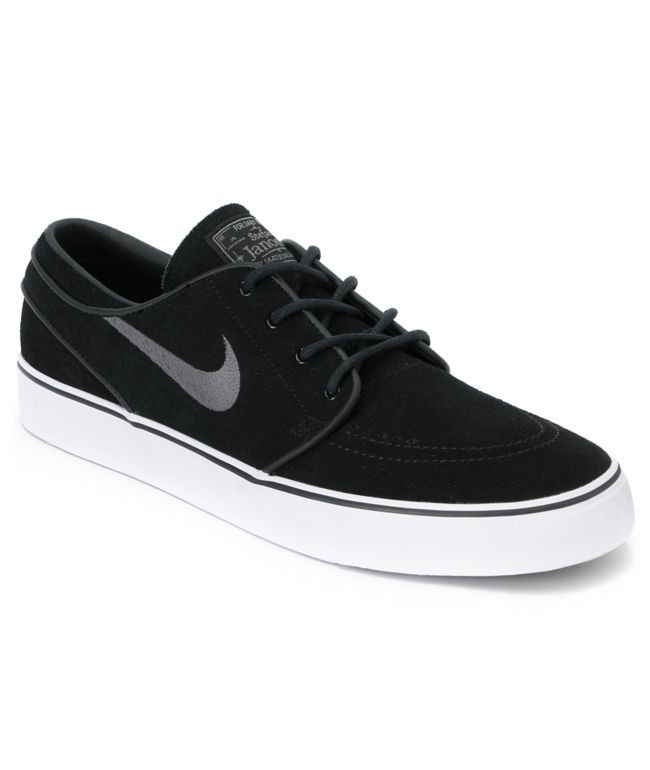 Nike SB Zoom Stefan Janoski Black & Graphite Suede Shoe