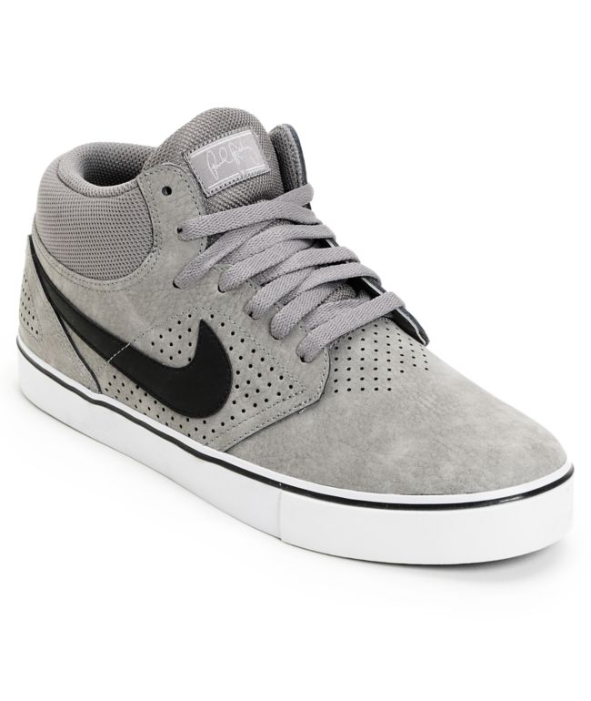 Nike SB P-Rod 5 Mid LR Soft Grey, Black & Neutral Grey Skate Shoe