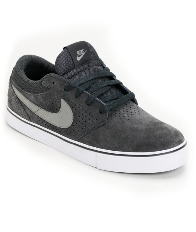 Nike SB P Rod 5 LR Lunarlon Anthracite & White Skate Shoe