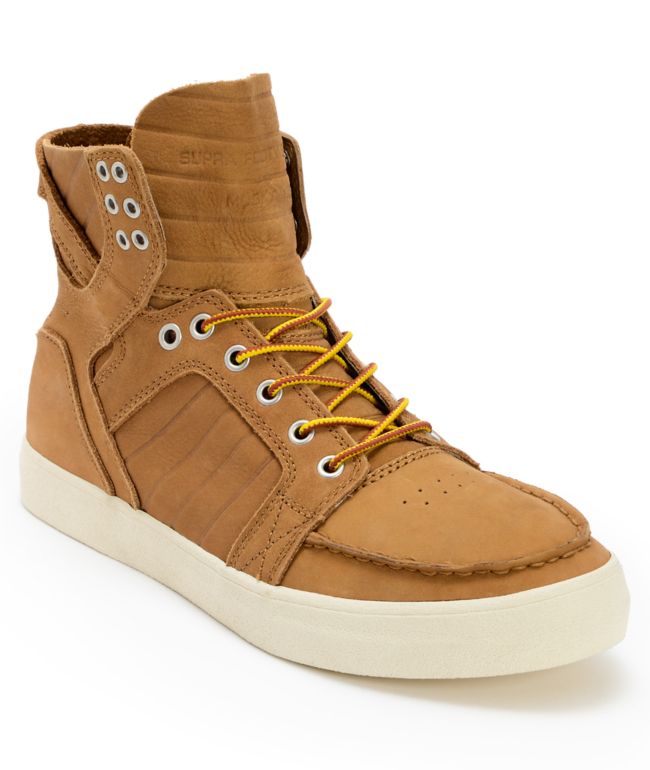 Supra Skymoc Light Brown Leather Shoe