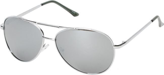 Jack Martin Bulletproof Polarized Chrome Aviator Sunglasses