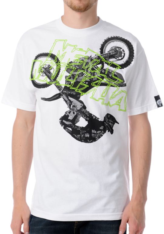Metal Mulisha Stunt White Tee Shirt