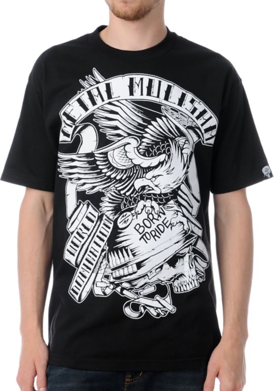 Metal Mulisha Desert Eagle Black Tee Shirt