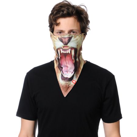 Airhole Lion Brown Face Mask Bandana