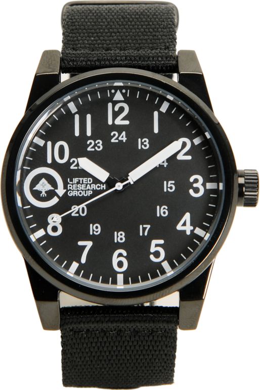 LRG Field And Research Black Analog Watch
