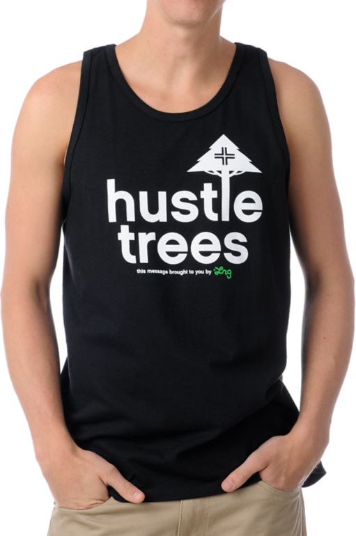LRG Hustle Trees Black Tank Top