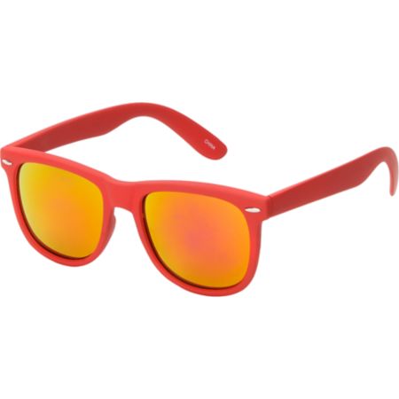 Jack Martin Frisky Business Matte Red & Fire Sunglasses