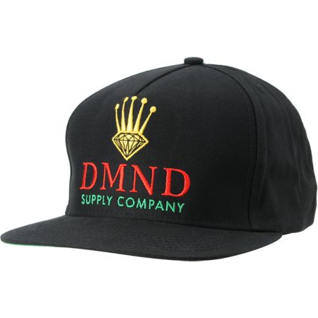 Diamond Supply DMND Crown Black Snapback Hat