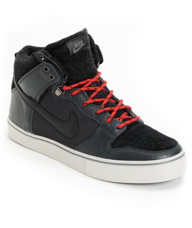 Nike SB Dunk High LR Granite & University Red Skate Shoe