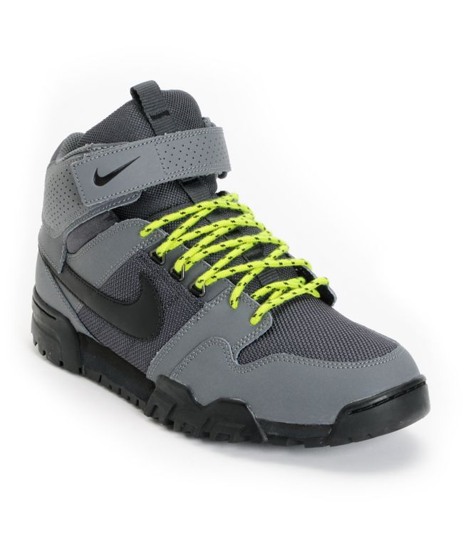 Nike Mogan Mid 2 OMS Dark Grey & Atomic Green Shoe