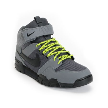 Nike Mogan Mid 2 OMS Dark Grey & Atomic Green Shoe