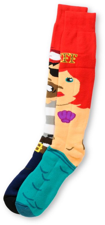 Neff High Seas Red Snowboard Socks