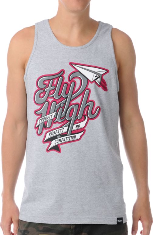 Trukfit Fly High Heather Grey Tank Top