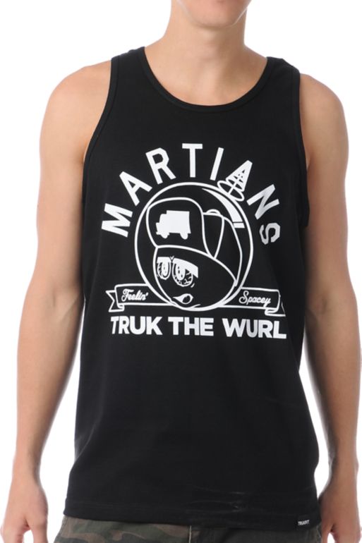 Trukfit Feelin Spacey Martians Black Tank Top
